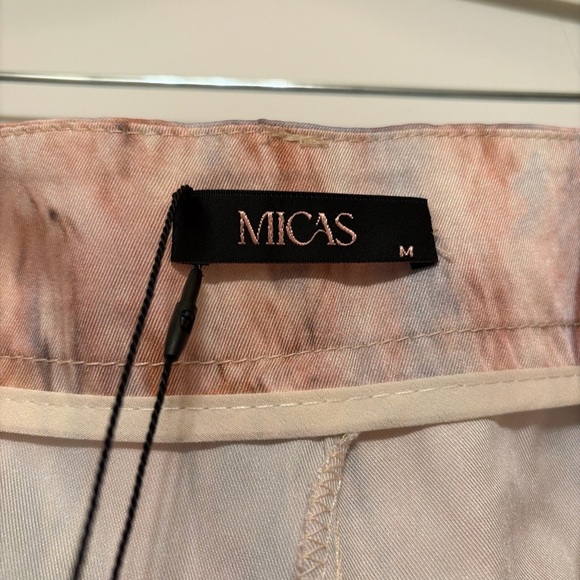 Women's Marble Print Pants - Pink and Gray - Picture 5 of 7